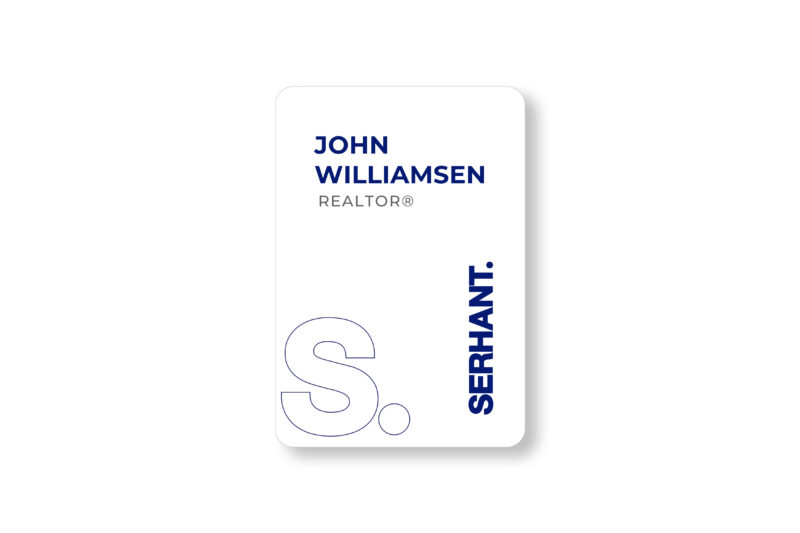 Serhant | 2x3 Silver Outline Logo Name Tag