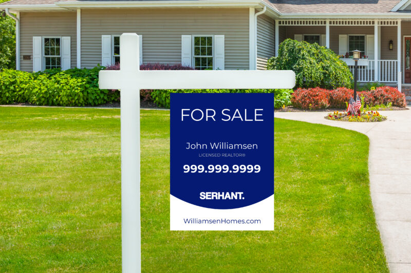 Serhant | 18x24 Blue White For Sale Yard Signs