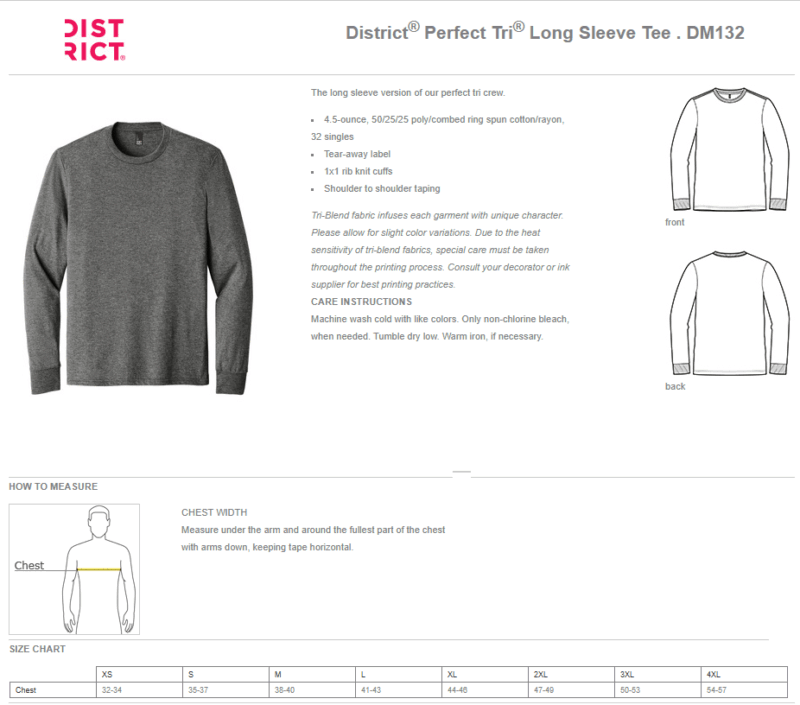 Real | Hatch | PLACE | District® Perfect TRI® Men's Long Sleeve Tee - Image 3